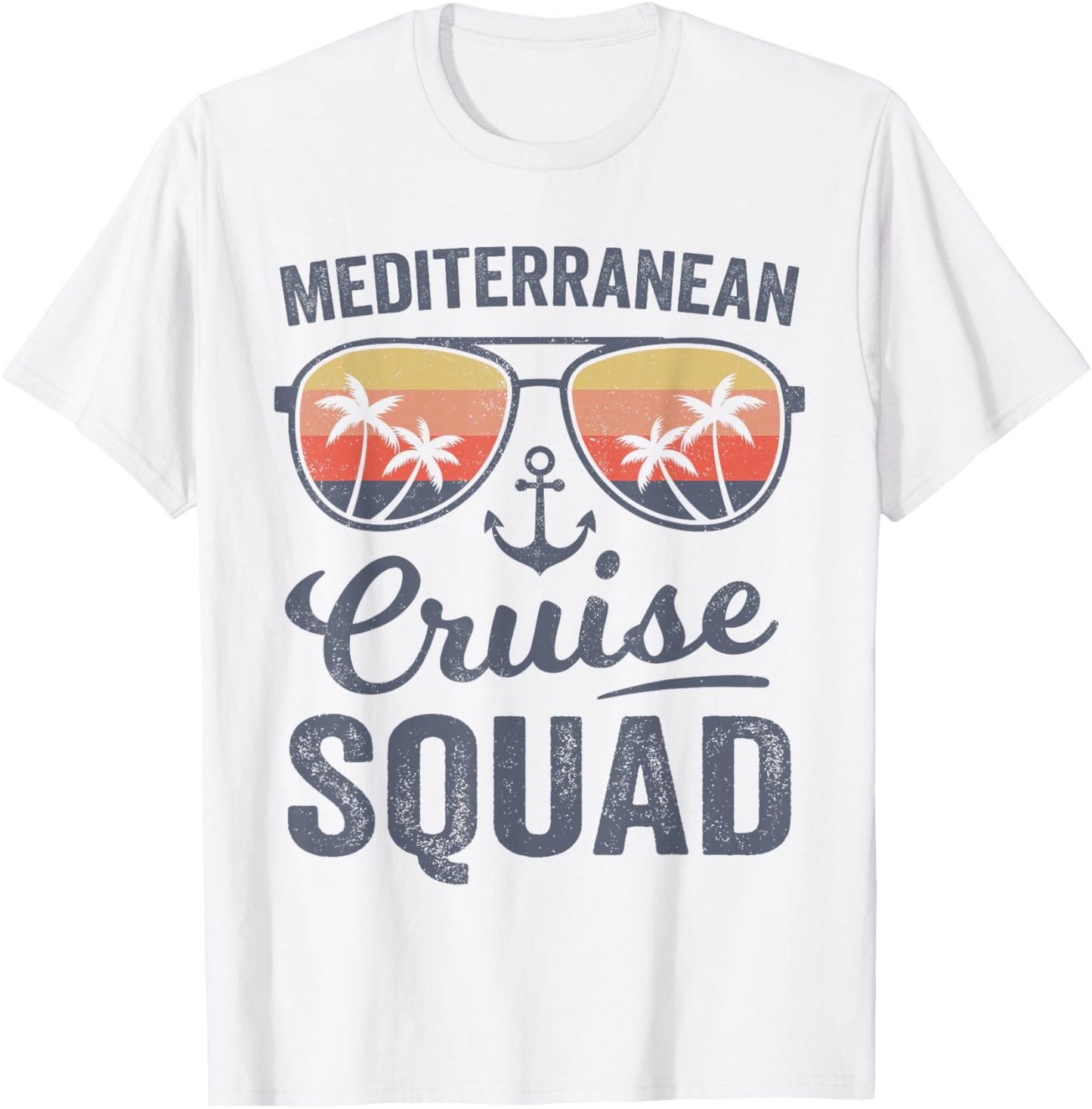 Mediterranean Cruise Squad 2025 Europe Family Matching T-Shirt - T-Shirt | White