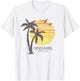 Cozumel Mexico Souvenir Beach Sunset Vintage T-Shirt - T-Shirt | White