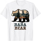 Baba Bear Vintage Retro Funny T-Shirt - T-Shirt | White