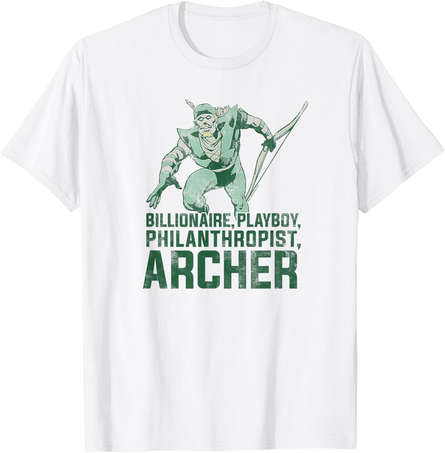 Green Arrow Archer T-Shirt - T-Shirt | White