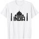 India Nice Taj Mahal in Agra Funny Typography Souvenir Gift T-Shirt - T-Shirt | White