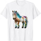 Funny Miniature Horses Gifts Mini Horse Pet Tiny Horse Lover Pony Tie Dye T-Shirt - T-Shirt | White