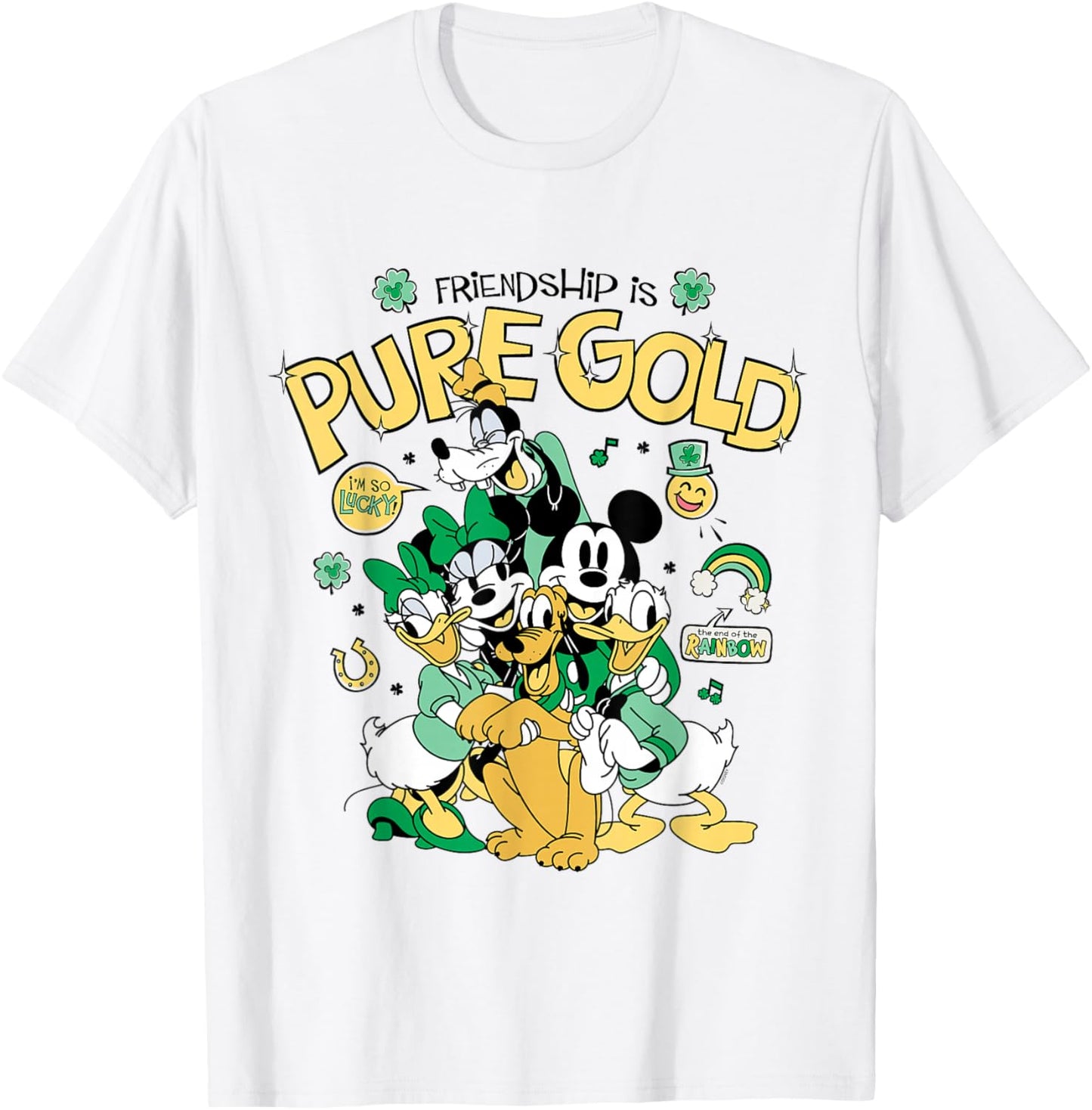 Disney St. Patrick's Day Friendship is Pure Gold Best Friend T-Shirt - T-Shirt | White