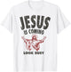 Vintage Jesus Is Coming, Look Busy 1992 T-Shirt - T-Shirt | White