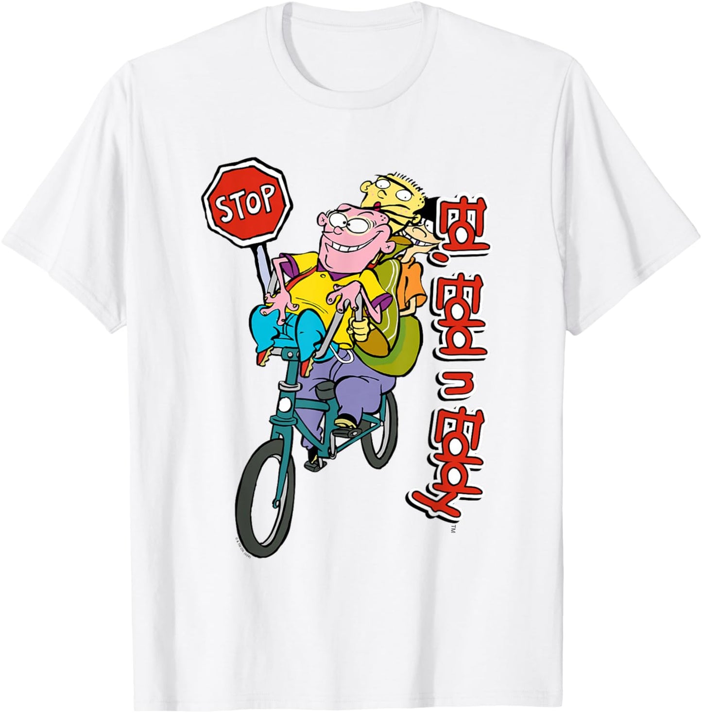 Ed, EDD n Eddy Stop Wild Biking Ride T-Shirt - T-Shirt | White
