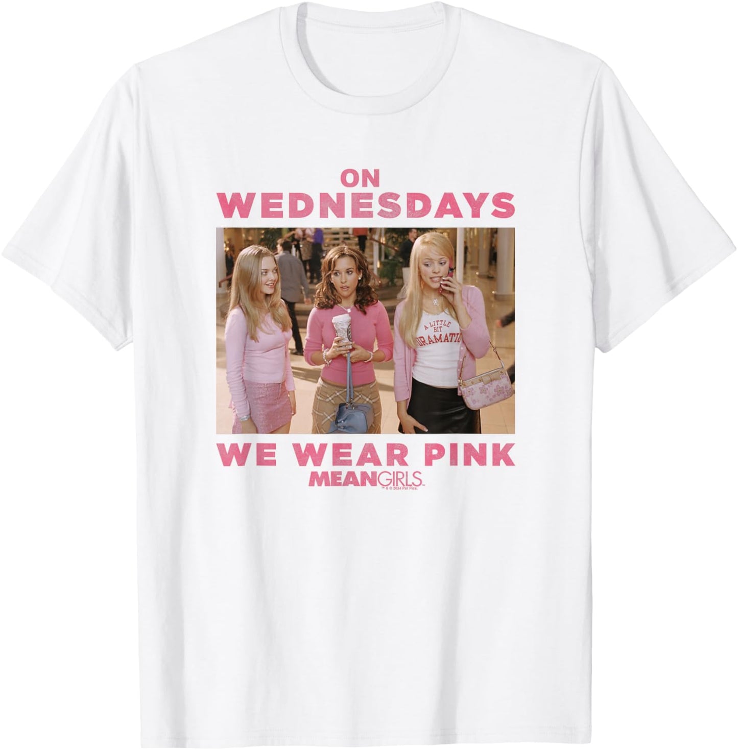 Mean Girls Wednesdays We Wear Pink T-Shirt - T-Shirt | White