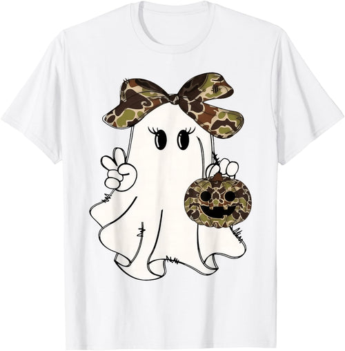 Funny Halloween Camouflage Camo Ghost Hello Hunting Season