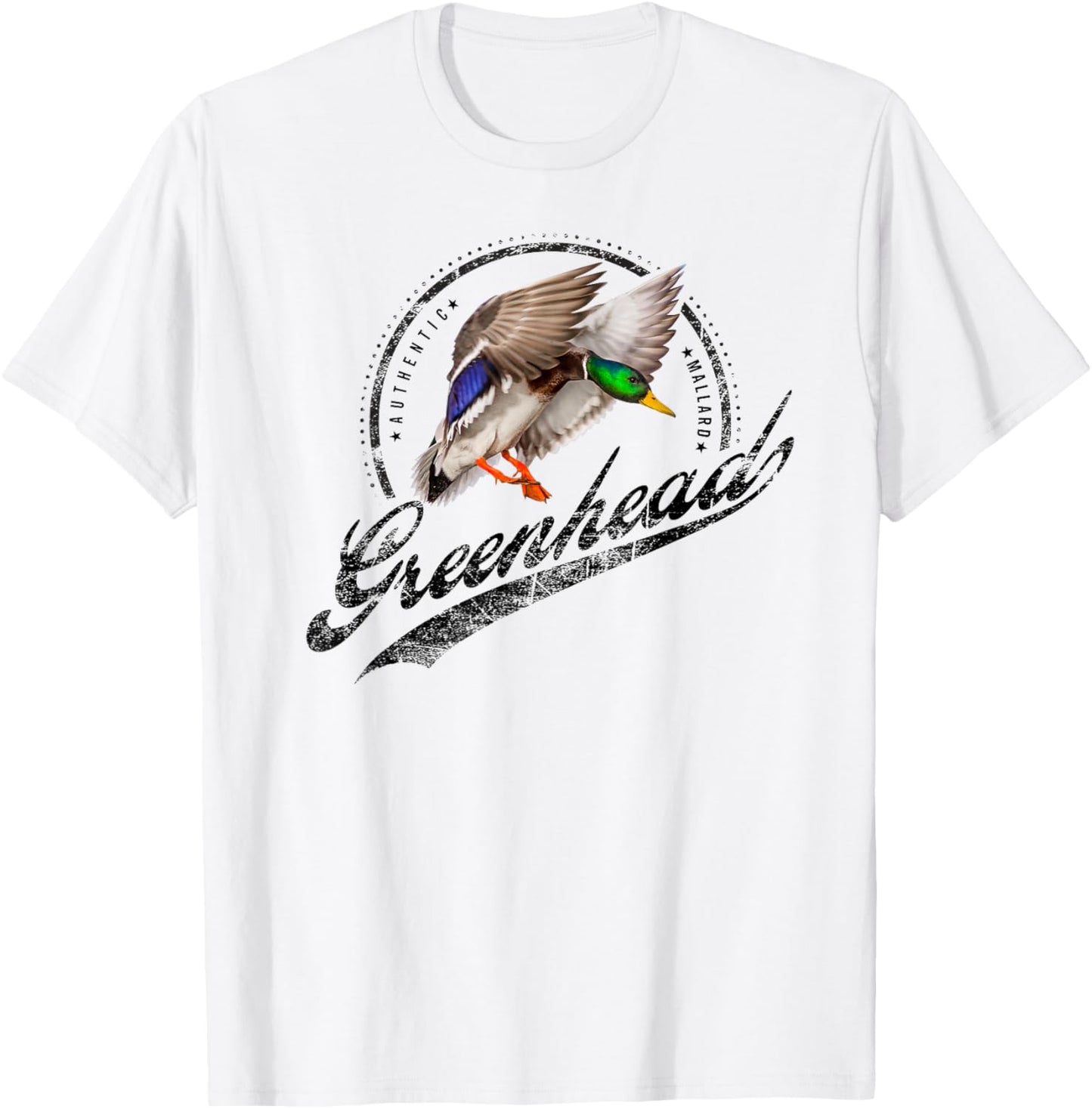 Mallard duck hunting waterfowl greenhead drake T-Shirt - T-Shirt | White
