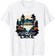 Bushwacker Lake Retro Minimalist Lake Bushwacker T-Shirt - T-Shirt | White