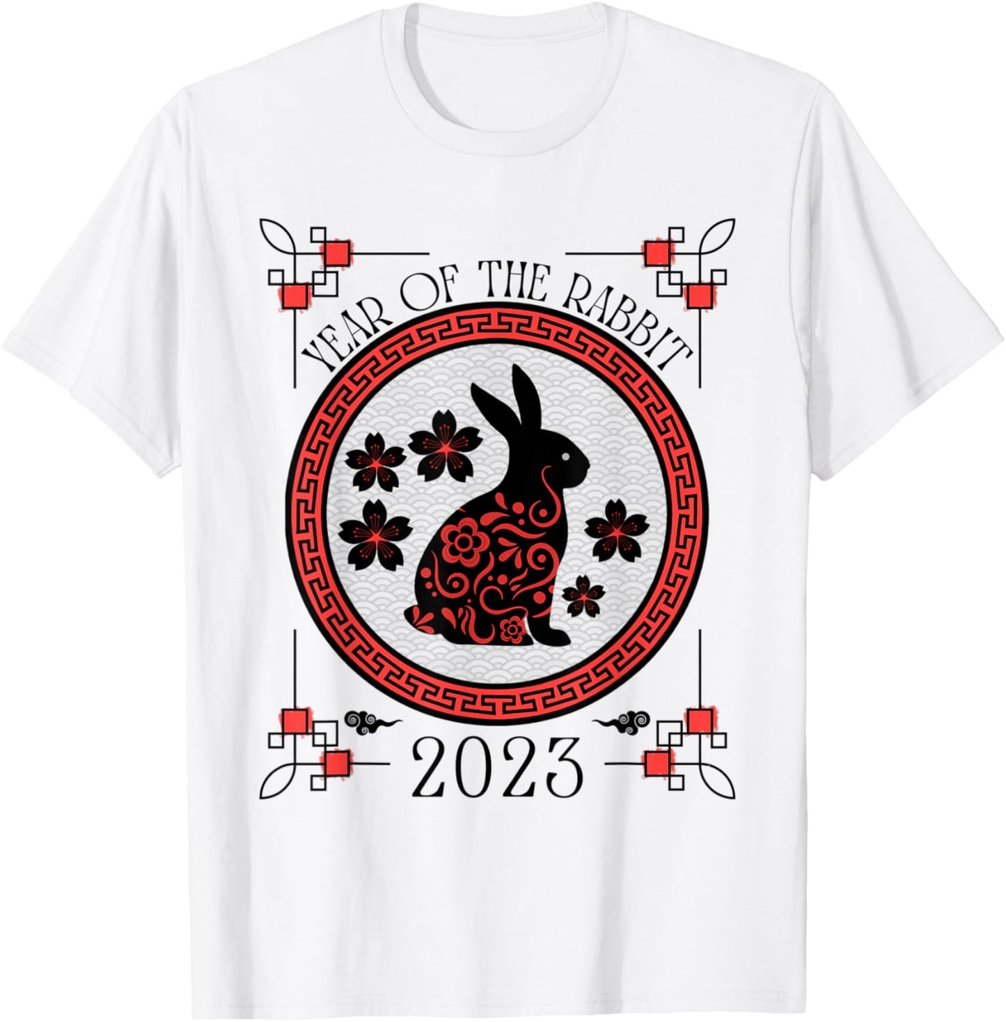 Chinese Happy New Year Of The Rabbit 2023 T-Shirt - T-Shirt | White