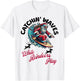 Christmas In July Surfing Santa Claus Summer Beach Vacay T-Shirt - T-Shirt | White