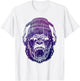 funky Monkey Chimp With Sunglasses And Headphones Funny T-Shirt - T-Shirt | White