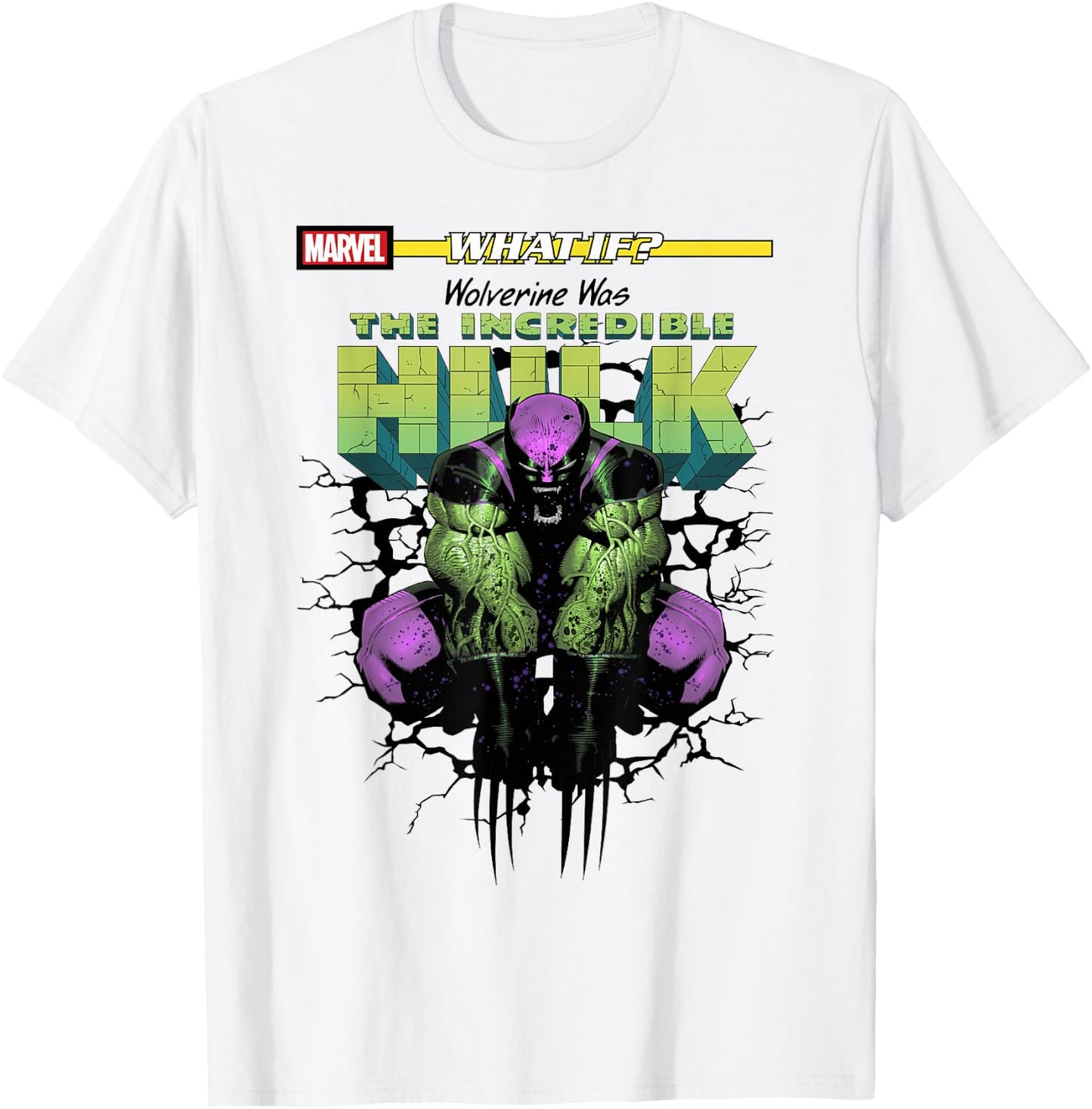 Marvel What If Wolverine Was The Incredible Hulk Comic Cover T-Shirt - T-Shirt | White