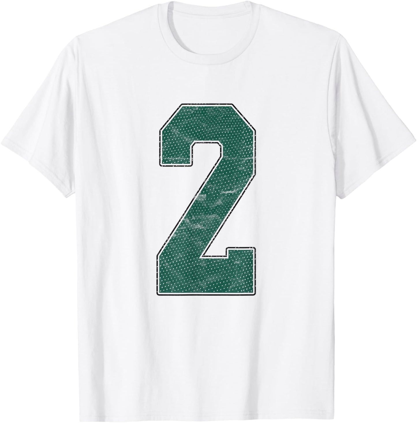 Number 2 Numbered Uniform Sports Team Jersey 2nd Birthday T-Shirt - T-Shirt | White