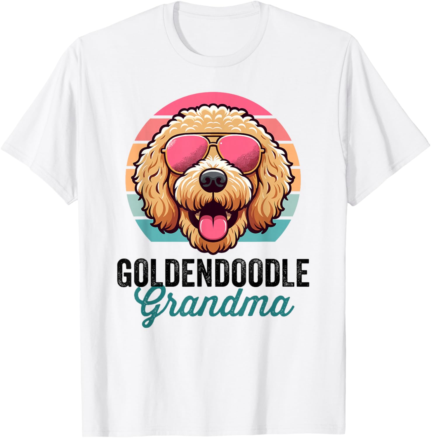 Golden Doodle Dog, Nana, Goldendoodle Grandma T-Shirt - T-Shirt | White