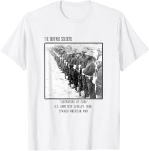 The Buffalo Soldiers Army Liberators of Cuba T-Shirt - T-Shirt | White