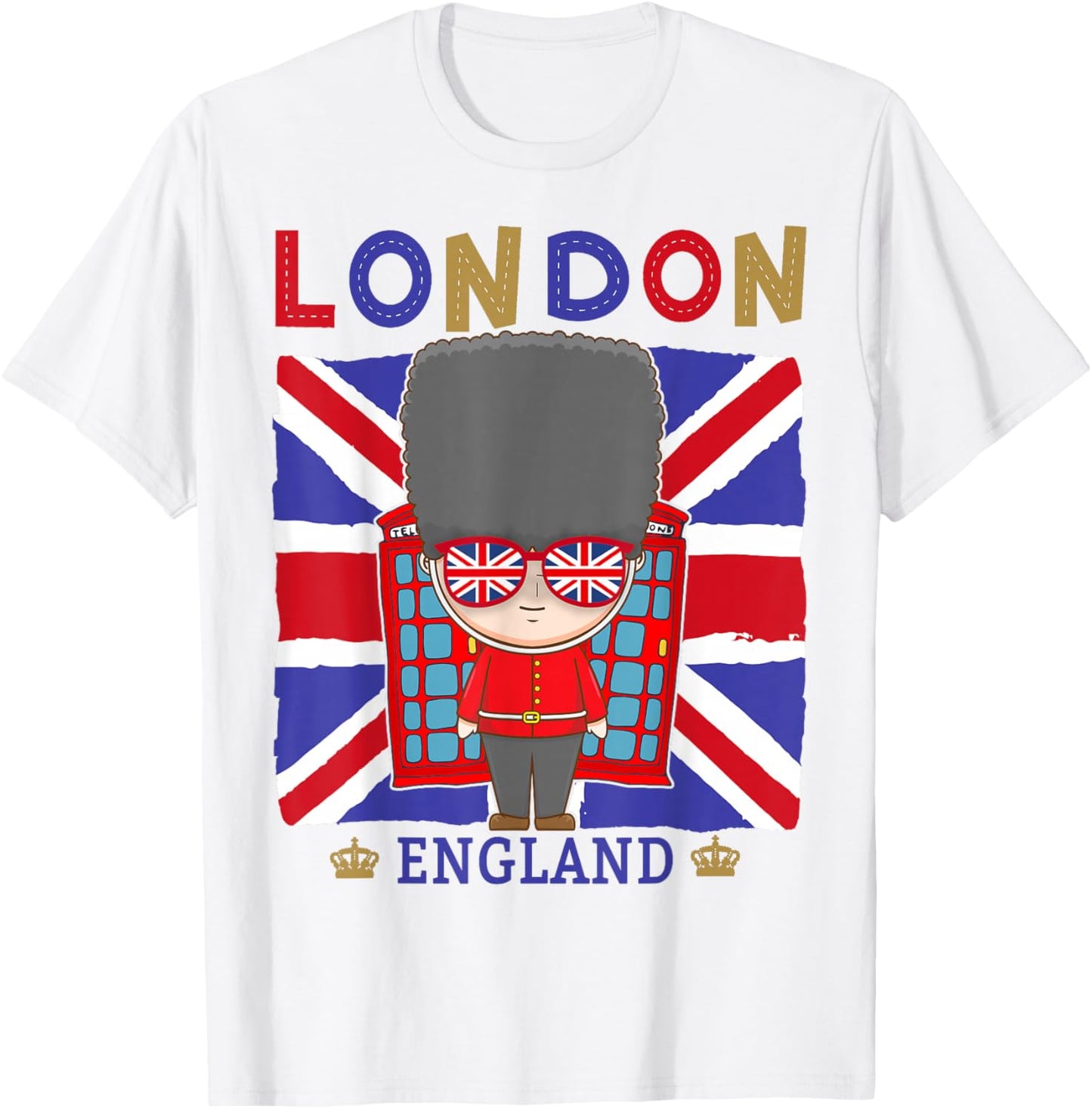 London Souvenirs Idea for Kids & English British Memorabilia T-Shirt - T-Shirt | White