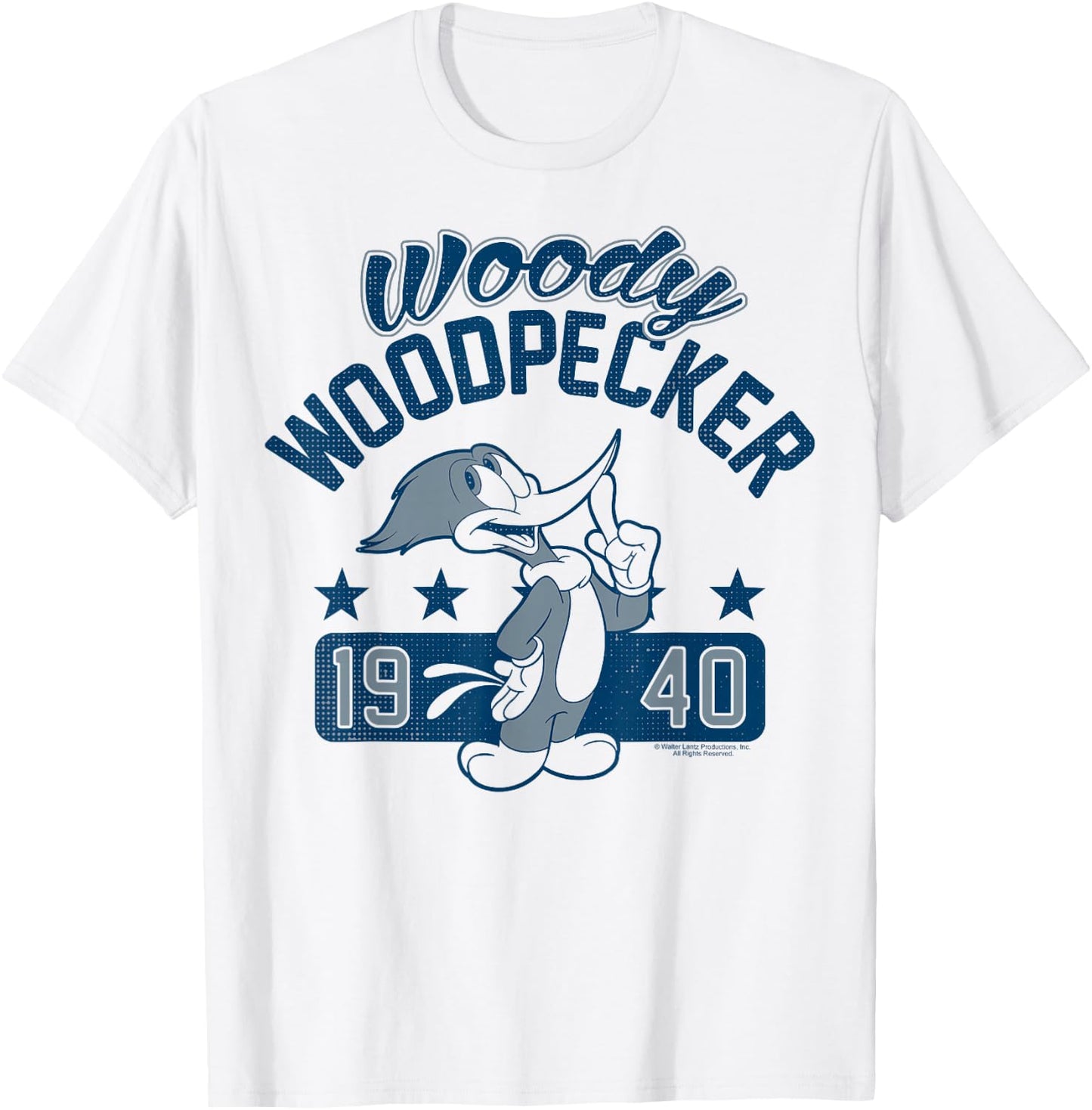 Woody Woodpecker Vintage 1940 Portrait T-Shirt - T-Shirt | White