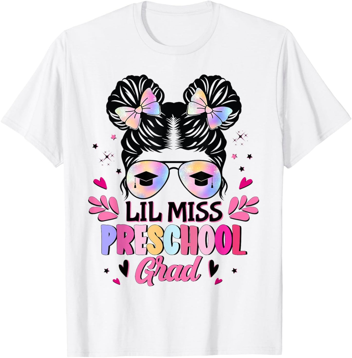 Lil Miss Preschool Grad Graduation Last Day Of Preschool T-Shirt - T-Shirt | White