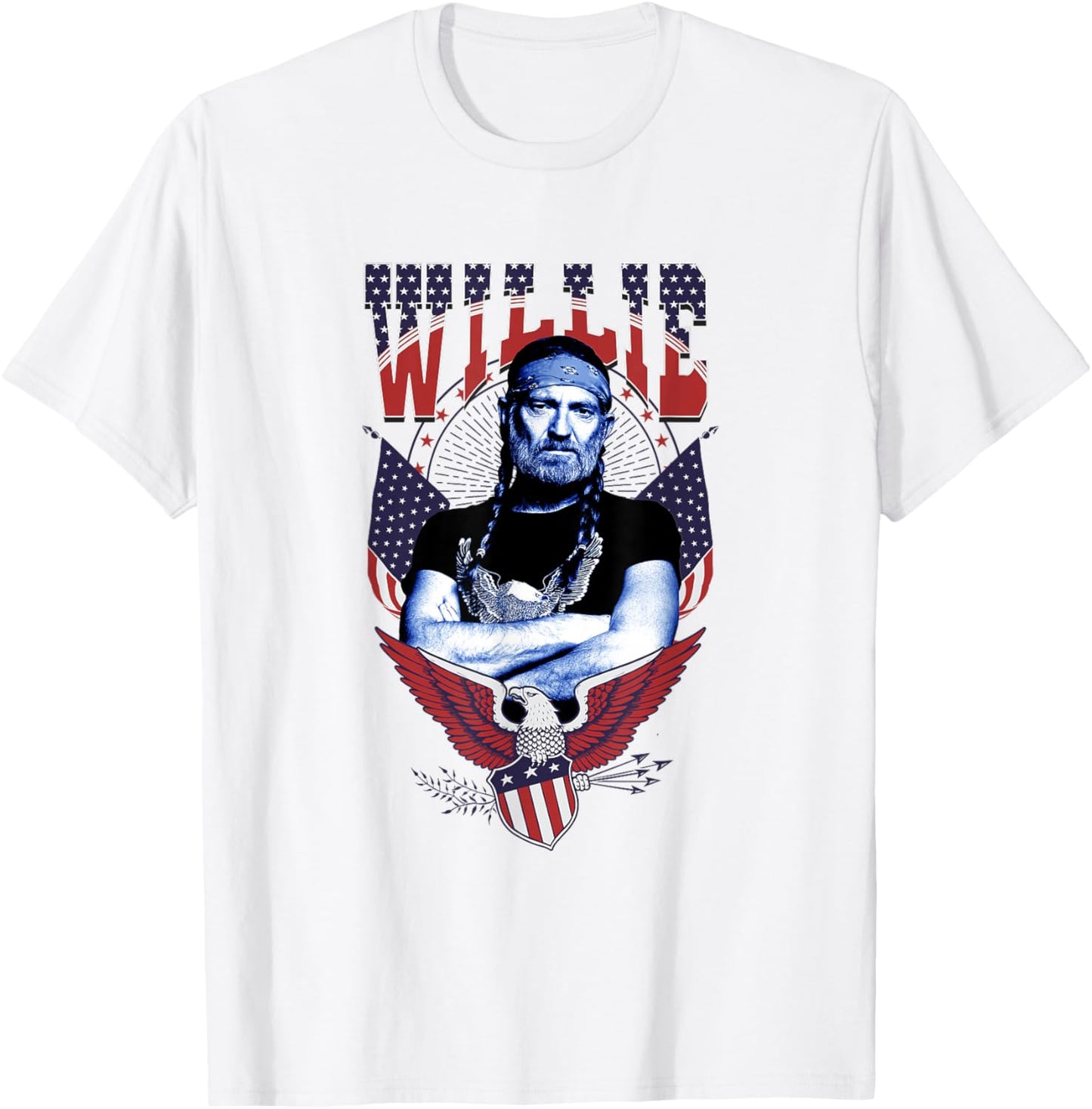 Official Willie Nelson Eagle T-Shirt - T-Shirt | White