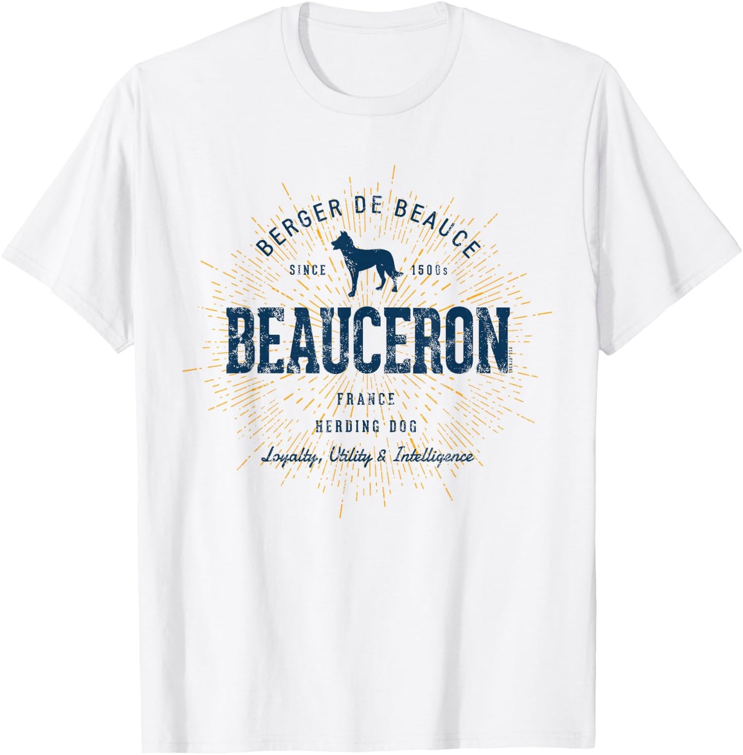 Berger de Beauce Vintage Beauceron T-Shirt - T-Shirt | White