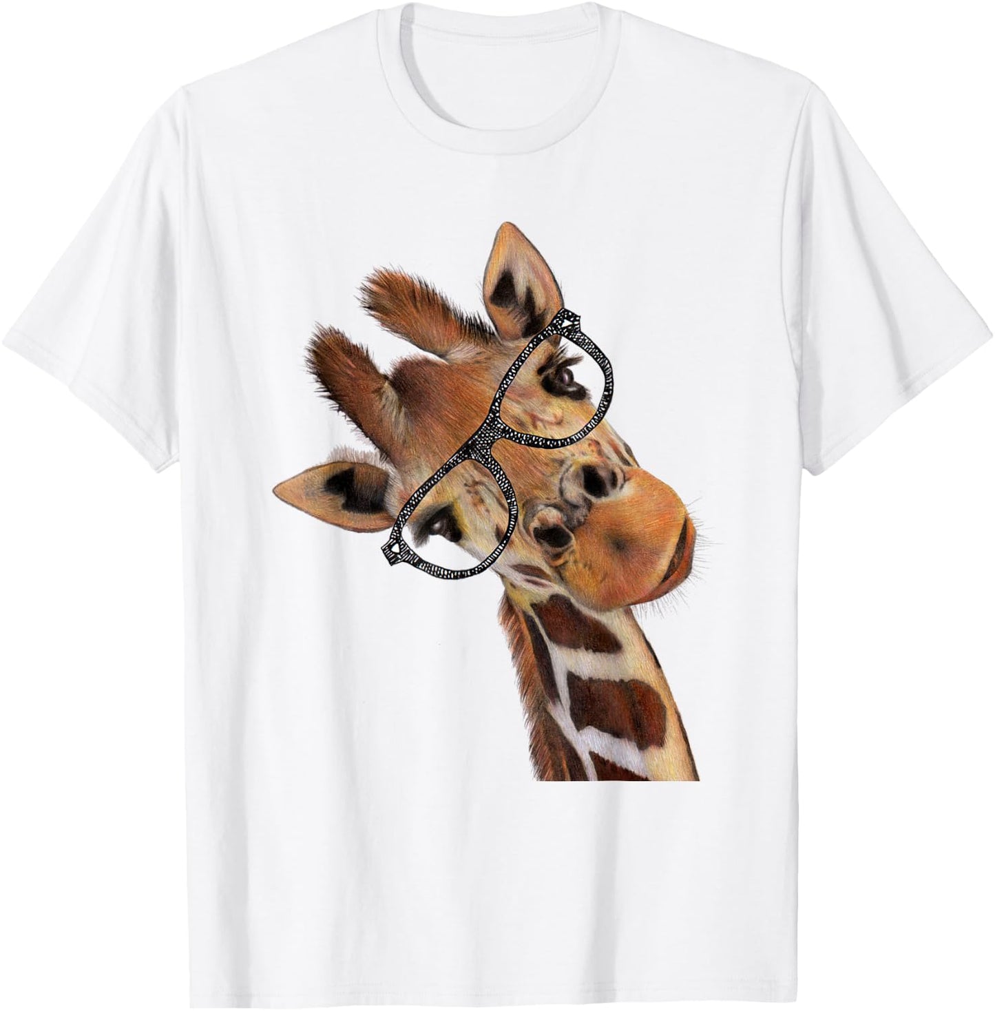 Good Time Hipster Giraffe Men's Women's Children's T-Shirt - T-Shirt | White