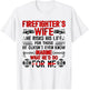 Firefighter's Wife of A Firefighter Wife Proud Fire Wife T-Shirt - T-Shirt | White