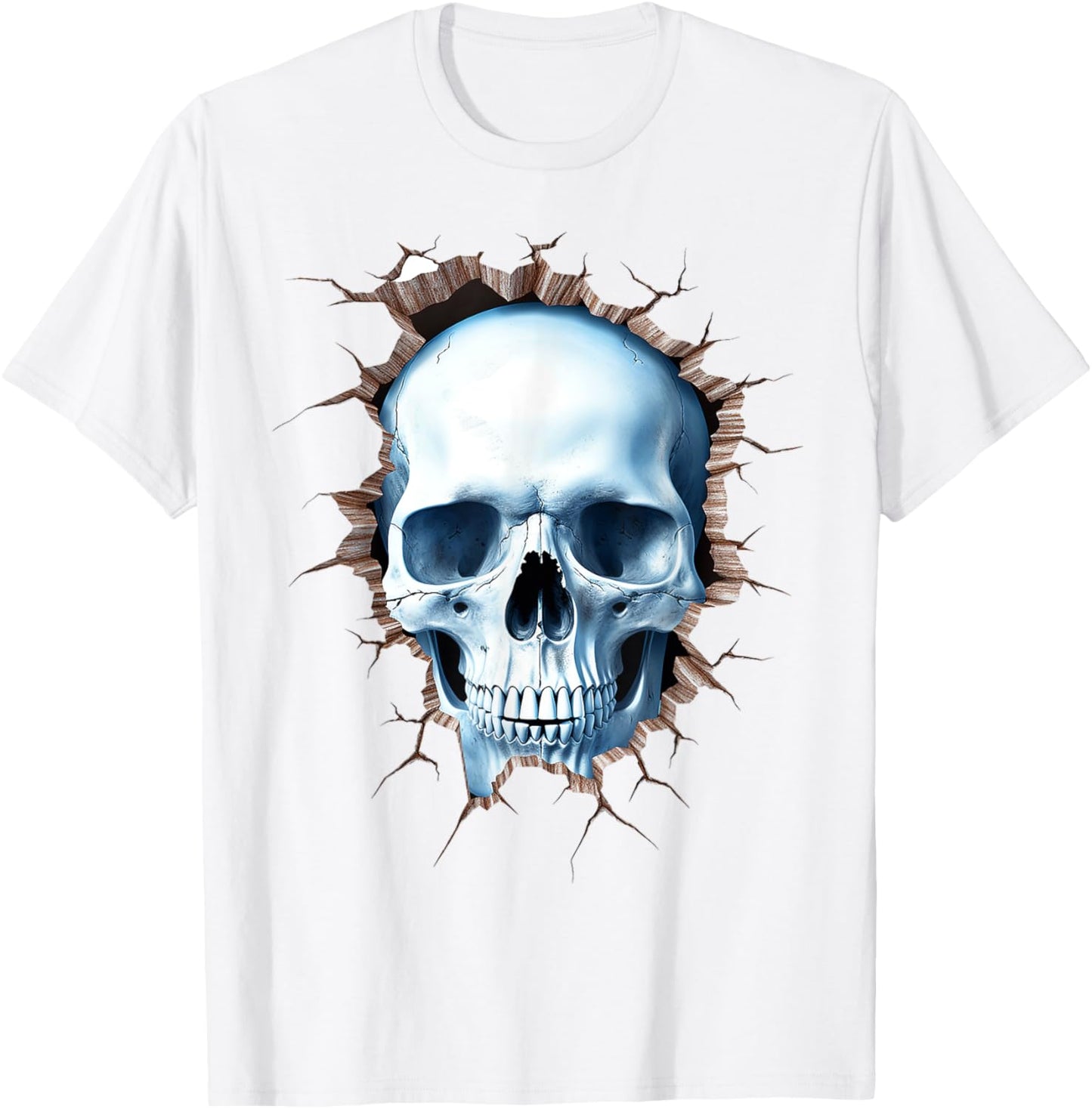 Skull Drawing Artist Illustration Abstract Face Skull , white, S T-Shirt - T-Shirt | White