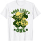 Star Wars St. Patrick's Day Yoda Lucky One Retro Clover T-Shirt - T-Shirt | White