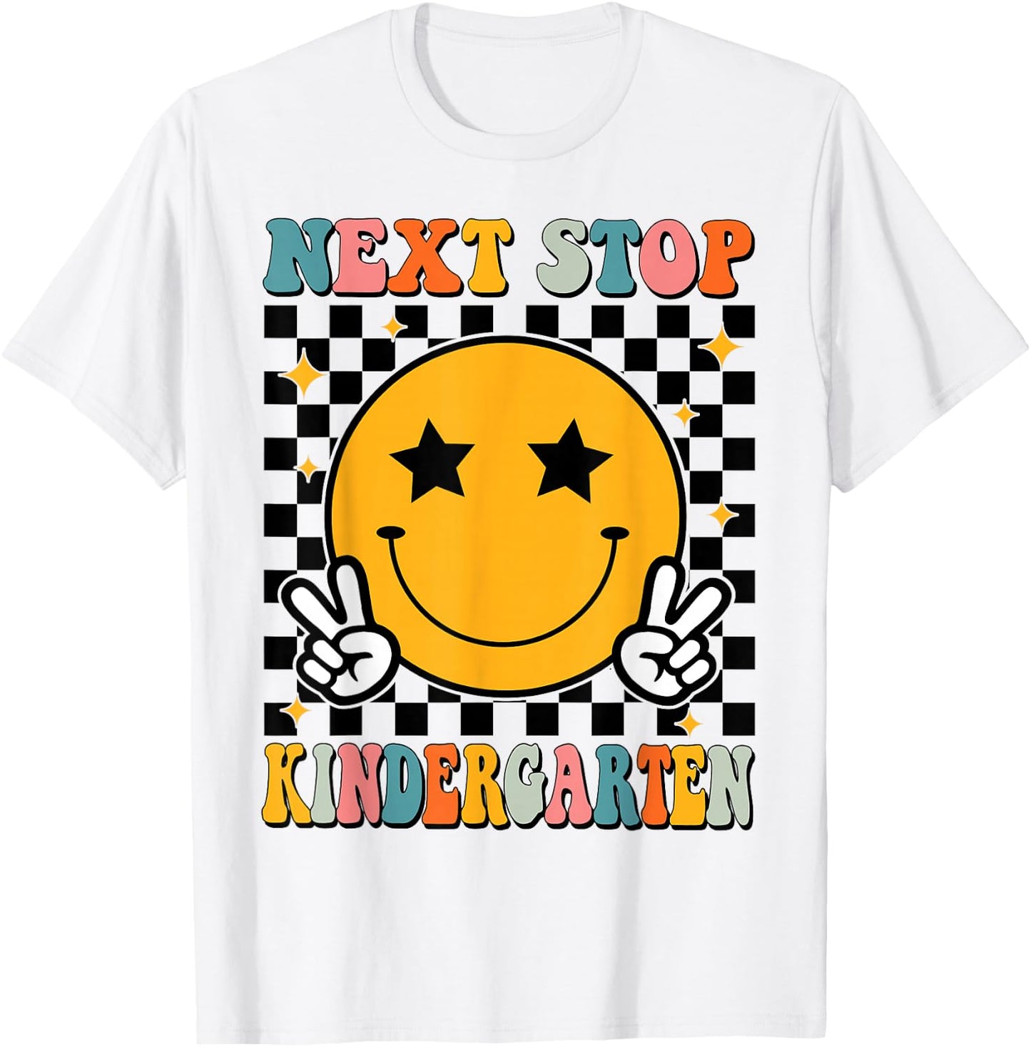 Next Stop Kindergarten Preschool Graduate Pre-K Graduation T-Shirt - T-Shirt | White