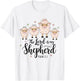 The Lord Is My Shepherd Christian Happy Easter Day Sheep T-Shirt - T-Shirt | White
