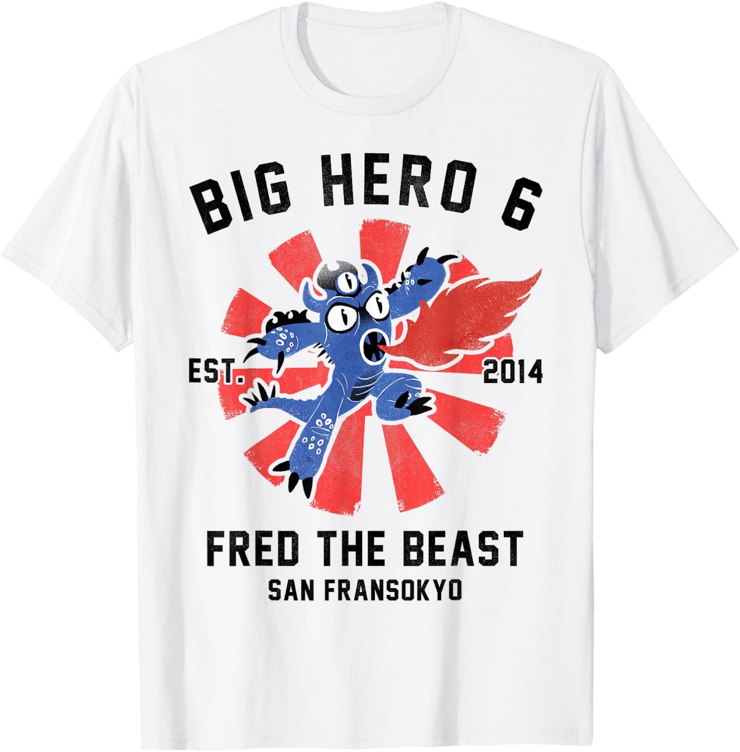 Disney Big Hero 6 Fred The Beast Poster Graphic T-Shirt - T-Shirt | White