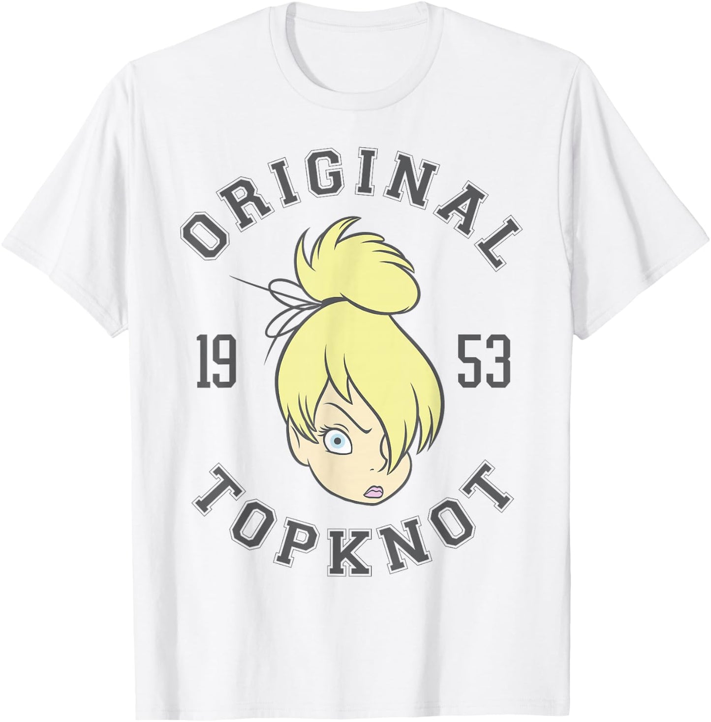 Disney Peter Pan Tinkerbell Original Topknot Graphic T-Shirt - T-Shirt | White