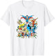 DC Comics Justice League Expanded Roster Vintage Group Shot T-Shirt - T-Shirt | White