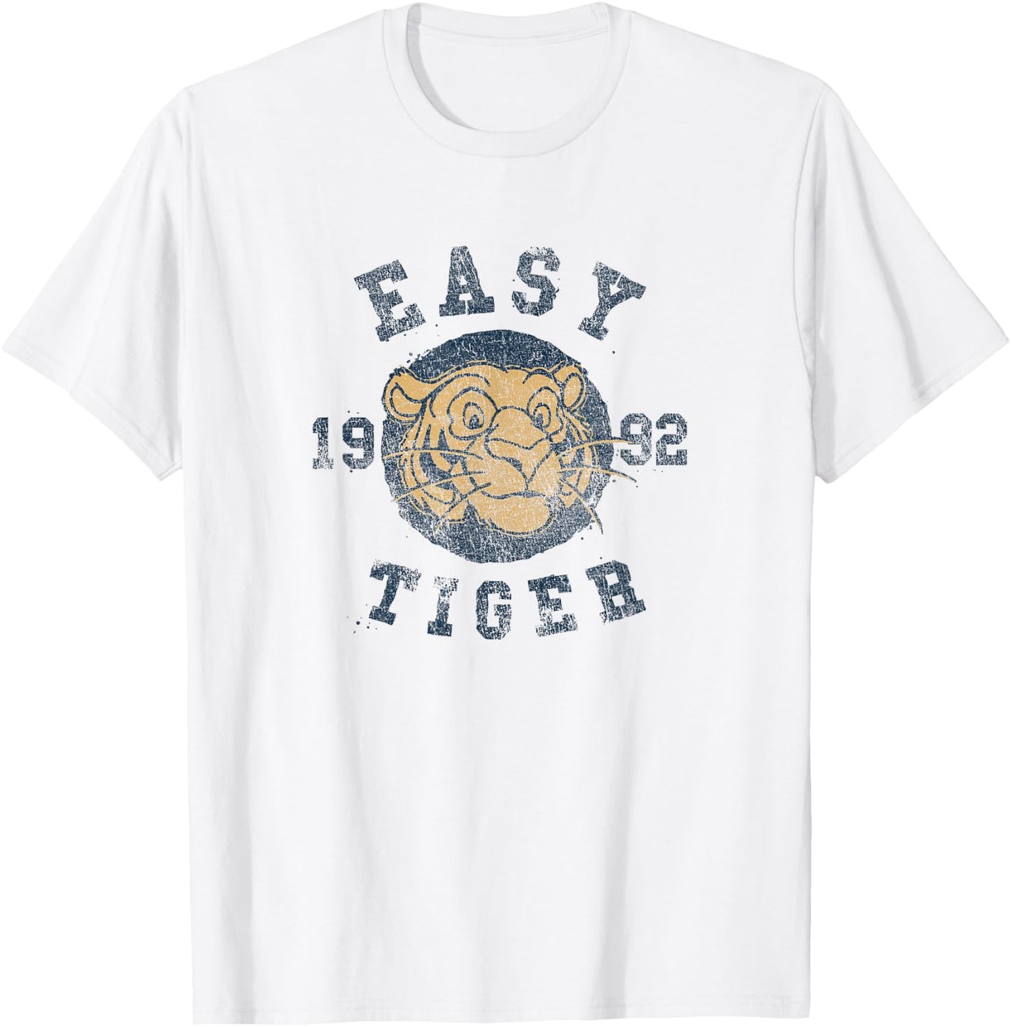 Disney Aladdin Rajah Easy Tiger 1992 Collegiate T-Shirt - T-Shirt | White