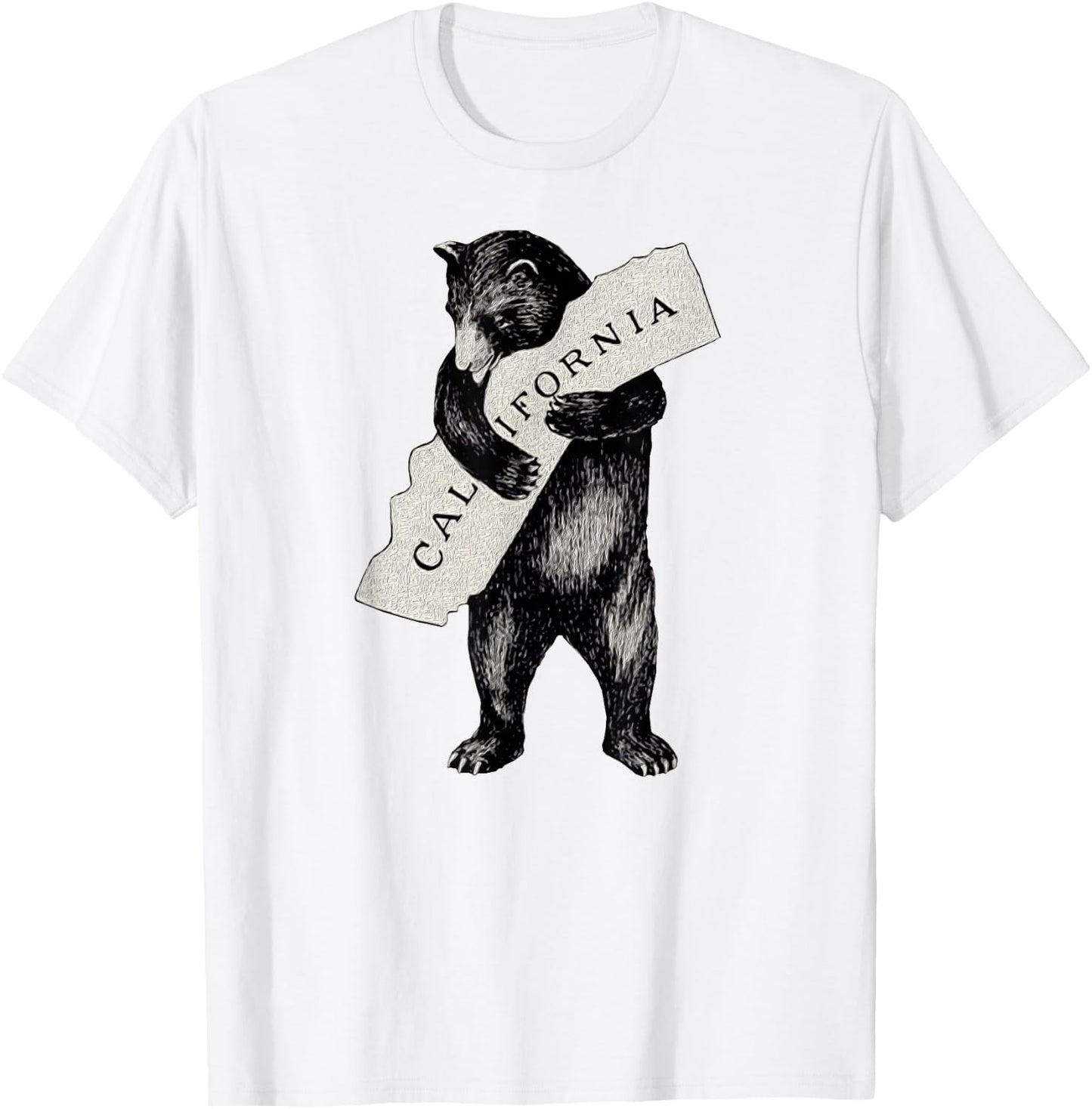 Retro I Love California Shirt Art-Vintage Cali Pride Bear T-Shirt - T-Shirt | White