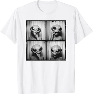 Grey Alien Head Real Martian Photograph Retro Alien T-Shirt - T-Shirt | White