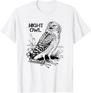 Night Owl for the Night Shift Worker T-Shirt - T-Shirt | White