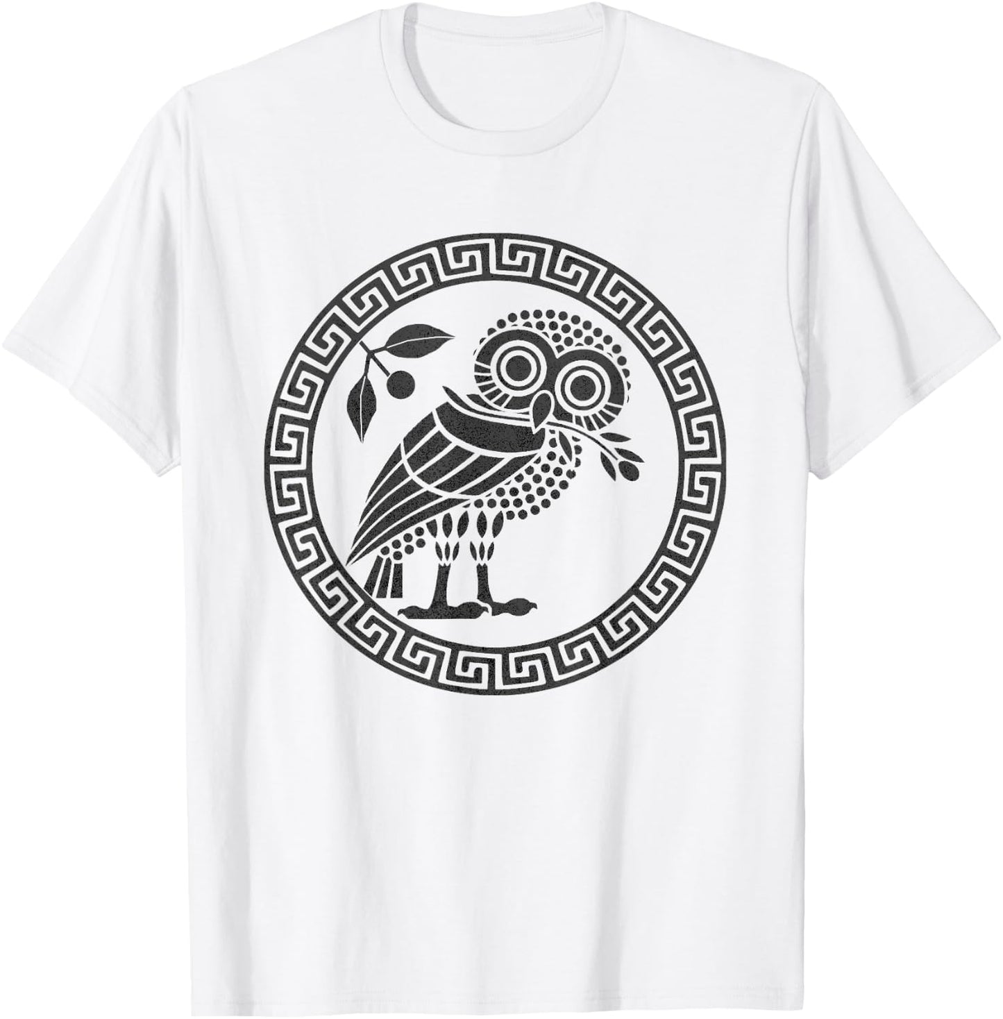Ancient Athenian Owl Symbol of Athena T-Shirt - T-Shirt | White