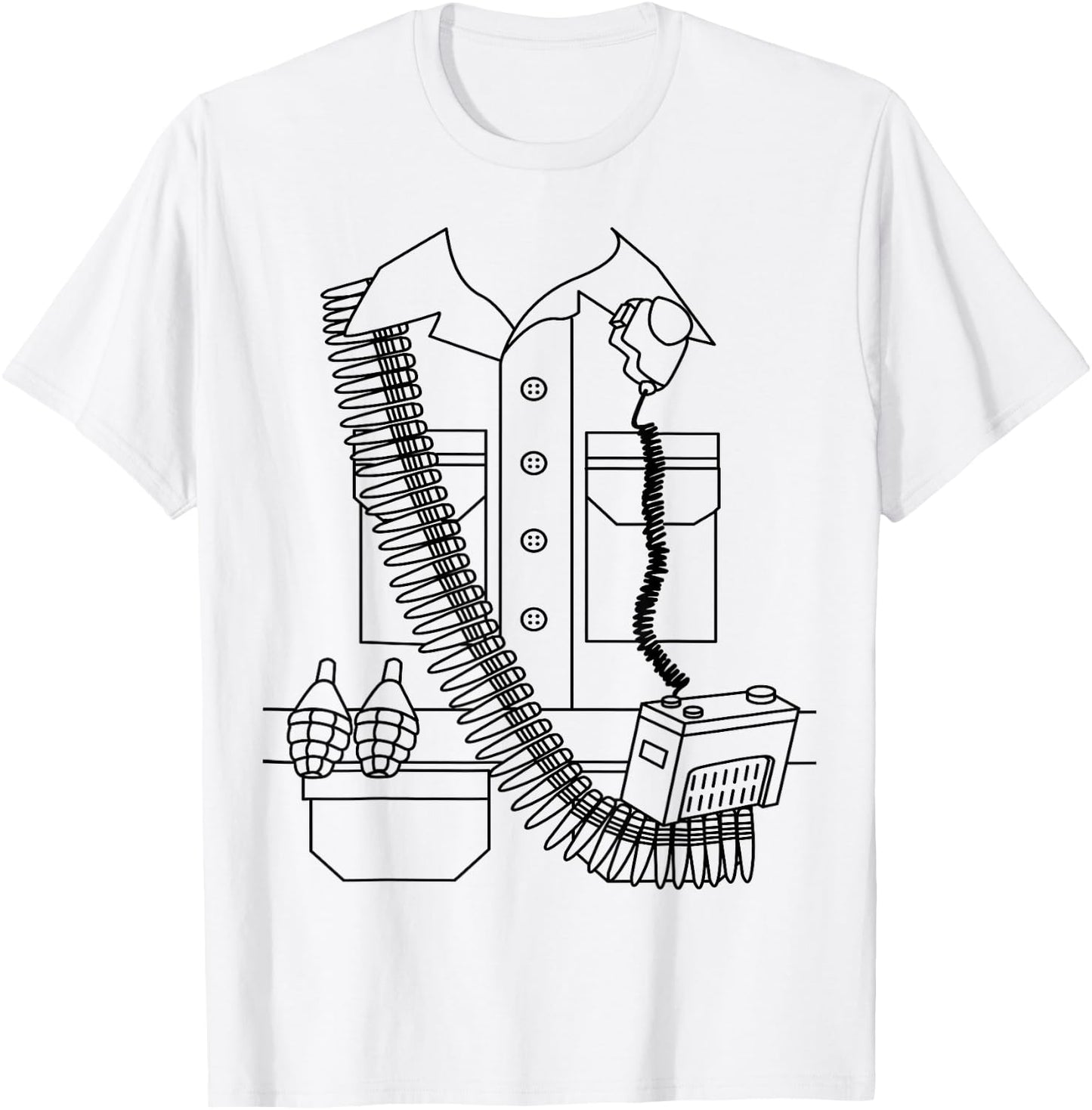 Green Army Men Costume, Halloween Plastic Toy Soldier Guys T-Shirt - T-Shirt | White