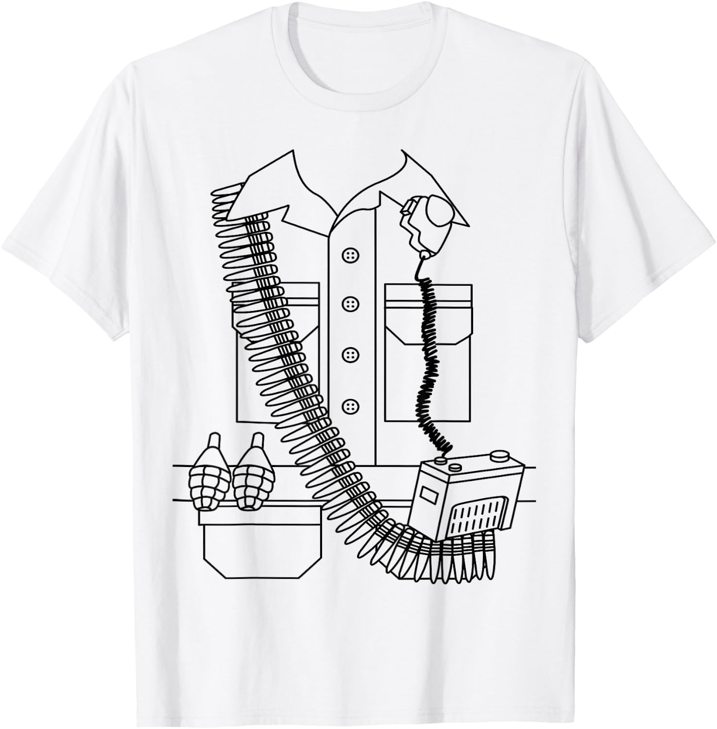 Green Army Men Costume, Halloween Plastic Toy Soldier Guys T-Shirt - T-Shirt | White