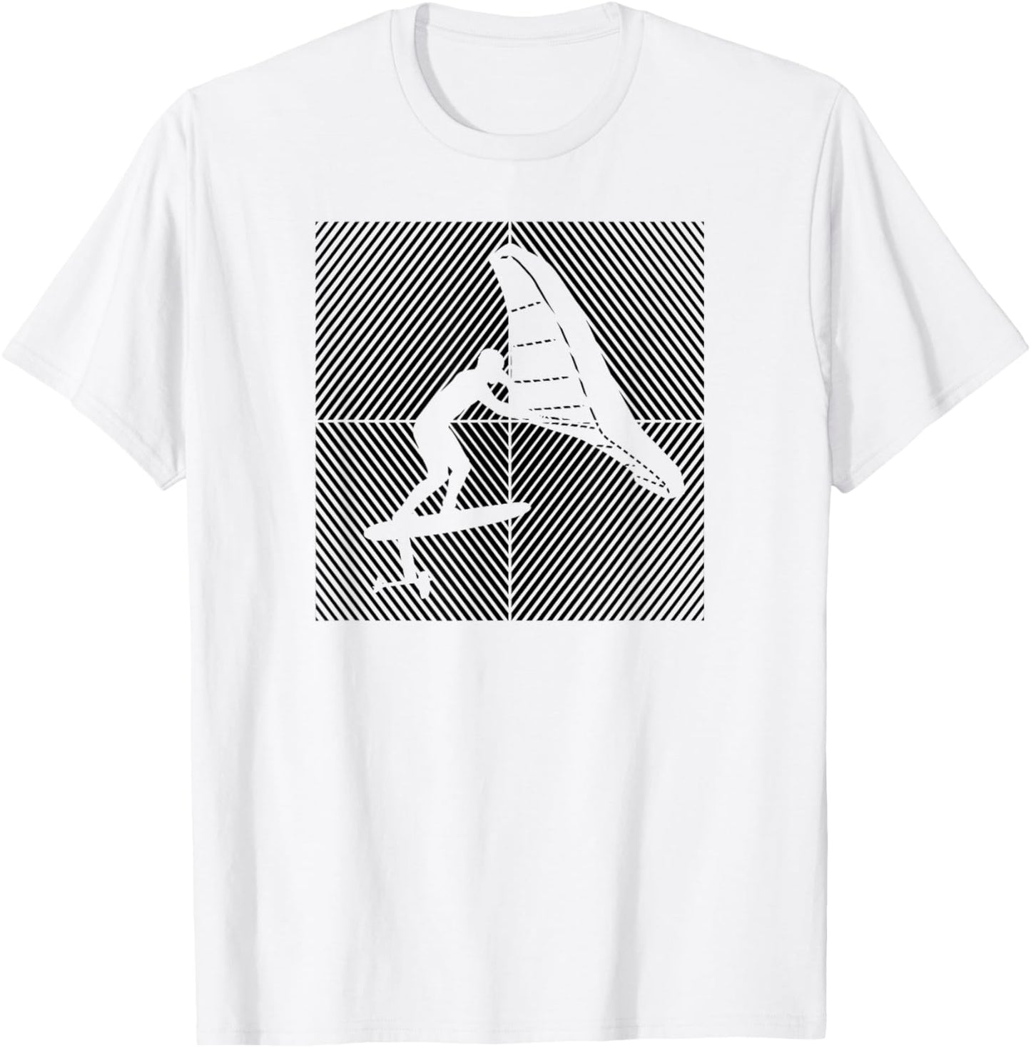 Wingfoil-Surfer Wingfoiling Hydrofoil Kitefoil Wingsurf T-Shirt - T-Shirt | White