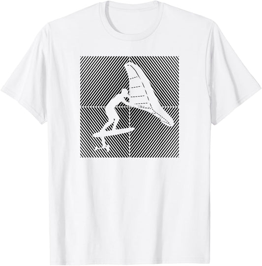 Wingfoil-Surfer Wingfoiling Hydrofoil Kitefoil Wingsurf T-Shirt - T-Shirt | White