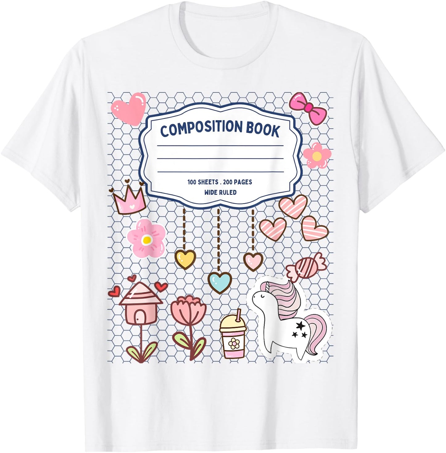 Composition Notebook Costume Matching Group Halloween T-Shirt - T-Shirt | White