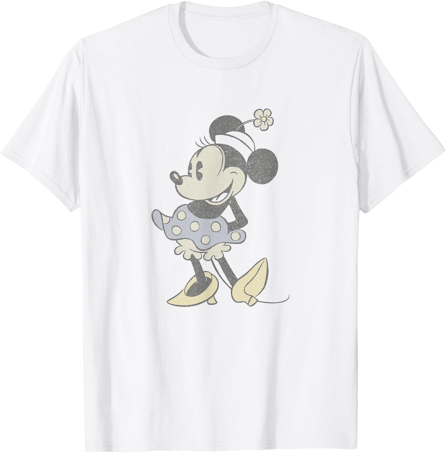 Disney Mickey and Friends Minnie Mouse Portrait Fade Vintage T-Shirt - T-Shirt | White
