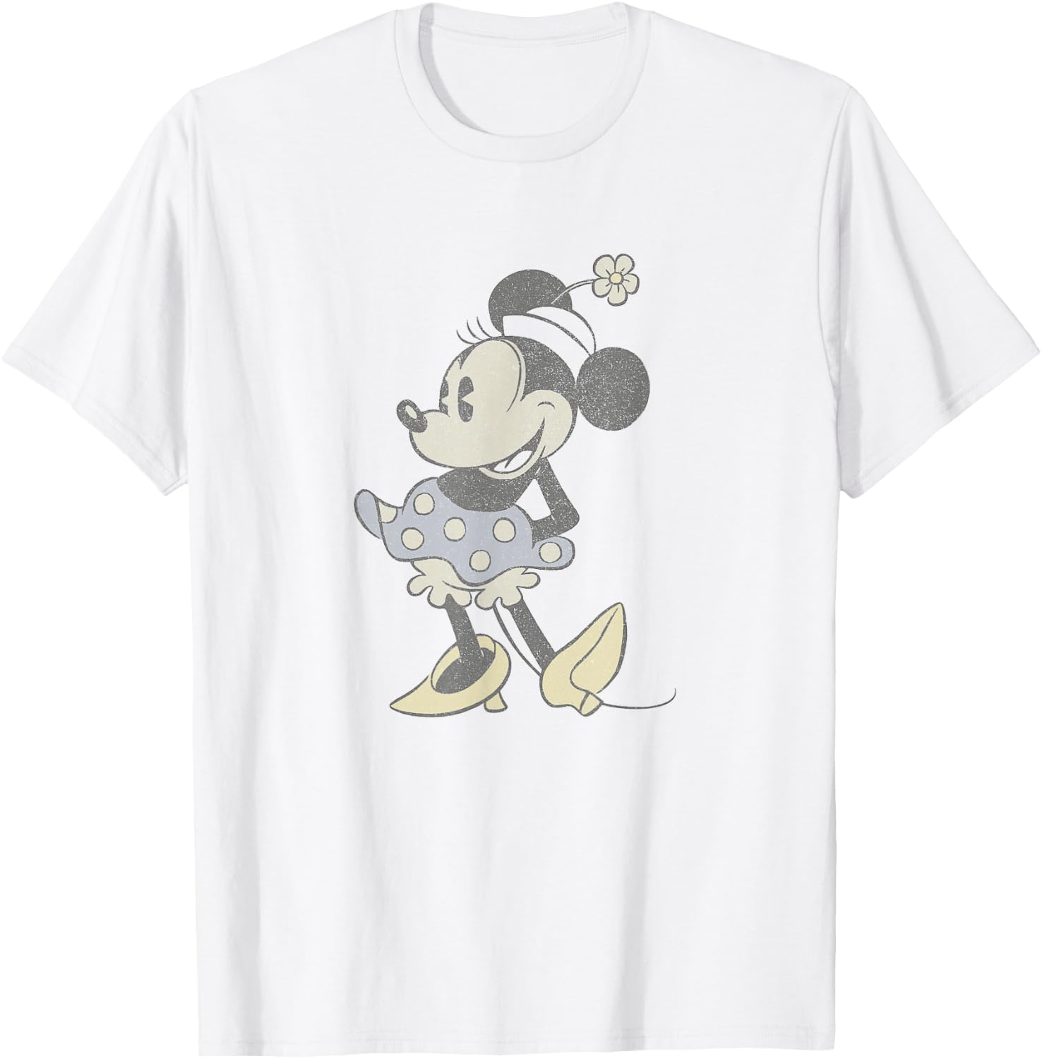 Disney Mickey and Friends Minnie Mouse Portrait Fade Vintage T-Shirt - T-Shirt | White