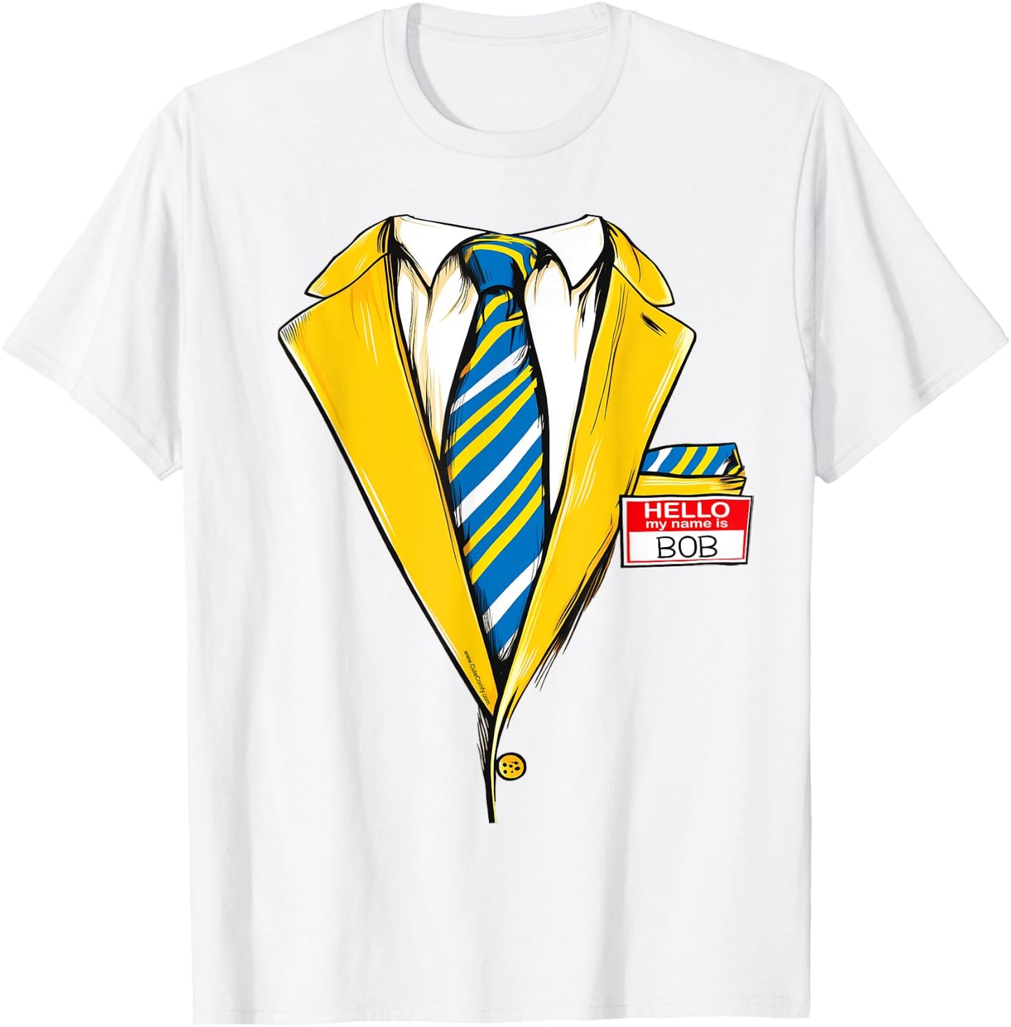 Yellow Bob Funny Halloween Costume Zombie Tuxedo Suit Tux T-Shirt - T-Shirt | White