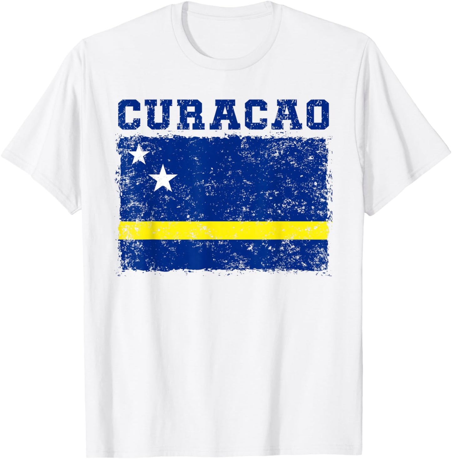 Curacao Flagge Herren Damen Sport Unterstützung Curacao T-Shirt - T-Shirt | White