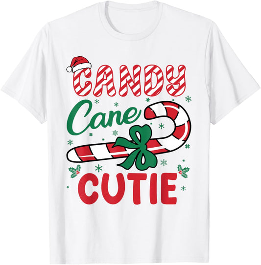 Candy Cane Cutie Funny Christmas Holiday Boys Toddlers kids T-Shirt - T-Shirt | White