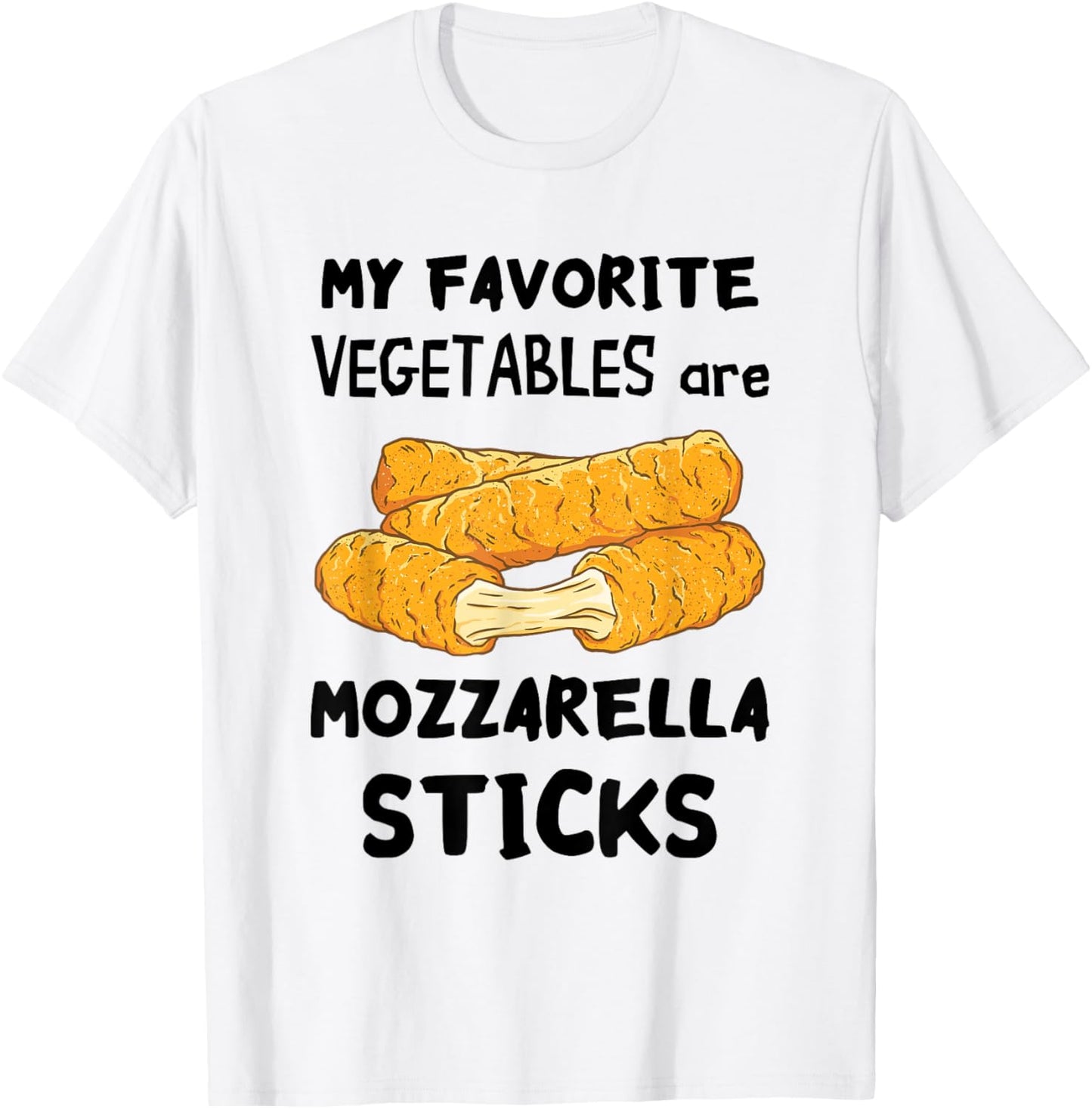 Mozzarella Sticks Melted Cheese Stick Favorite Vegetable T-Shirt - T-Shirt | White